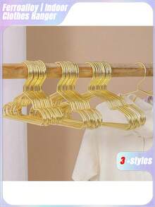 A Set Of Ten Pet Cat And Dog Hangers Pet-Specific Plated Metal Hangers Gold, Medium And Small Optional. - Gold - View 1