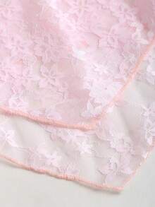 Sweetra 新款性感蕾丝透视露背V领A字吊带背心，时尚百搭，适合度假和通勤，粉色 - 粉色 - 查看 4