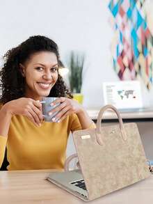 Pink Cat PAWS Apple Computer 13/14/15 Inch Laptop Case Sleeve For MacBook Air Pro Thin Models Only Slim Protective Cover Cute Soft Aesthetic Kitten Animal Design Women Girls Gifts - Multicolor - View 2