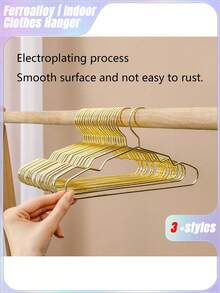 A Set Of Ten Pet Cat And Dog Hangers Pet-Specific Plated Metal Hangers Gold, Medium And Small Optional. - Gold - View 3