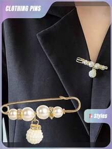 4pcs/Set Aluminum Alloy Waist Buckle & Pin Set, Modern Rhinestone & Butterfly Decor Waist Accessory Set For Household Valentine's Day, Valentines Wedding, Birthday,Wedding Items,Brooch - Multicolor - View 9