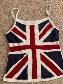 Glimmora 女士英国国旗印花休闲百搭吊带背心 - 彩色 - 查看 1