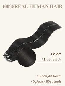 微环接发，100%真人发，颜色可选1#、NC#、1B#、2#、4#、6#、99J#、33#，长度14-22英寸，直发，50束/包，隐形珠加厚微环接发，带鱼线，无需胶水，易于造型，适合细软发质，沙龙级效果，所有女性适用。 - 彩色 - 查看 38