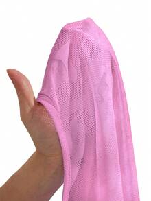 Powerista Solid Seamless High Elastic Crop Sports Tee Fitted Shirt Workout Cami Top - Pink - View 6