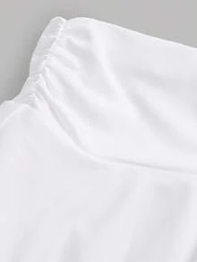 SHEIN 少女时尚优雅针织印花背心套装 - 藍色 - 查看 9