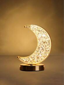 1 Moon Shaped LED Touch Lamp - 3 Color Variations, Bedside Lamp With Lovely Atmosphere, Bedside Lamp For Nurseries, Living Rooms, Offices And Dining Rooms - Energy Efficient, Space Saving And Easy To Use, Suitable For Living Room Christmas Decoration - Multicolor - View 8