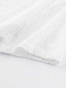 EGENSIO Áo sơ mi nam tay ngắn, cổ đứng, cài cúc phía trước, có túi, màu trơn, kiểu dáng thường ngày. - trắng - Xem 5