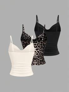 Sweetra 3PCS Women Tank Tops & Camis - Multicolor - View 2