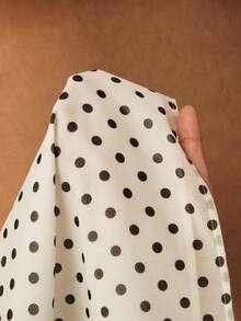 Anewsta 女士优雅波点复古浪漫白色雪纺衬衫，适合春季、新年、圣诞节、情人节、婚礼、时尚节日等场合。 - 白色 - 查看 8