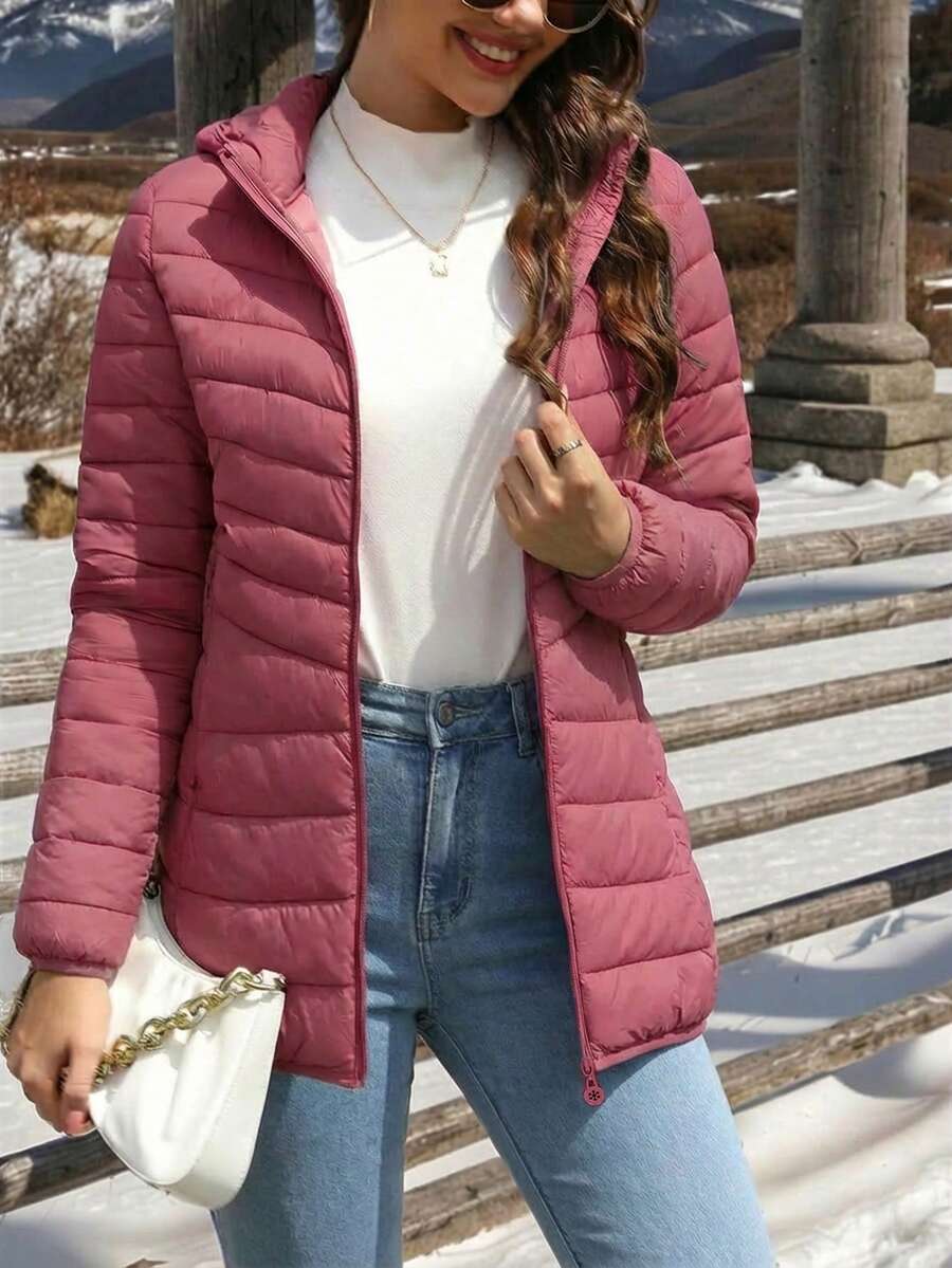 Women Coats - Pink - View 1