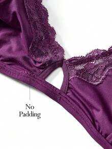 Ocili Áo ngực bơi thoải mái, đơn giản, mềm mại với hai lớp và không gọng, phù hợp cho phụ nữ. - Màu tím - Xem 10