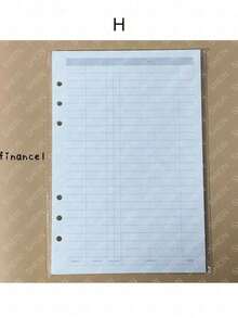 A5 45 Sheets Refill Papers,6 Holes Binder Notebook Inner Paper,Weekly/Monthly/Blank Planner Journal Notebook Parts - White - View 17