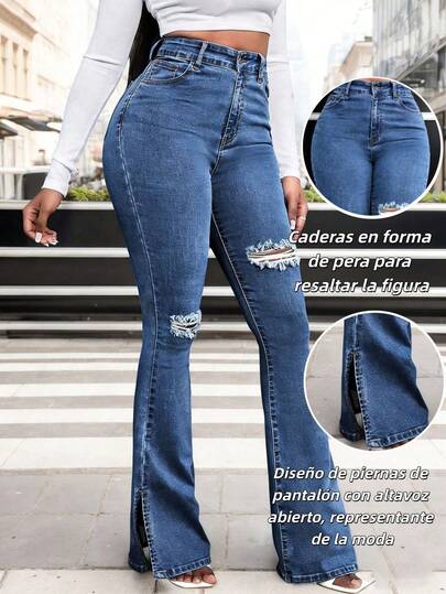 Los nuevos jeans femeninos de pantalones de campana y2k, cintura alta y elasticidad delgada, elegancia, moda y ocio, estilo callejero lleno, ropa retro de invierno y primavera, adecuada para el año nuevo, San Valentín y otras fiestas, también es una opción ideal para regalos de vacaciones. La apariencia exquisita sin perder el ocio es la opción perfecta para asistir a banquetes oficiales, cenas casuales y conciertos.