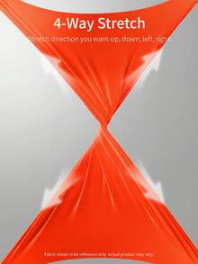 Innovista Women's Minimalist Mesh Patchwork Hollow Elastic Sports Jumpsuit, Summer - Orange - View 8