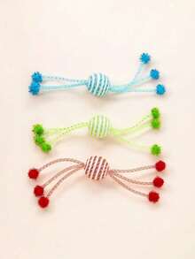 PETSIN 1 Piece Pet Net Management Rope Cat Toy, Pet Self-Entertainment Toy, Cat Teasing Toy, Pet Bite-Resistant Tooth Grinding Toy, Pet - Multicolor - View 10