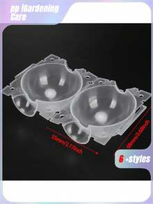 6pcs/12pcs/18pcsReusable Plant Rooting Device, Air Layering Pods, Plant Rooting Grow Box, High Pressure Propagation Ball Grafting Device Botany Root Controller Garden Plant Rooter Box, (Black/White), 2inch - Multicolor - View 2