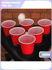 SHEIN 1pc Inflatable Beer Ring Toss Game - Fun Outdoor & Family Party Game, Perfect For Bar Drinking Games & Birthday Celebrations (Hat Only) - Multicolor - View 6