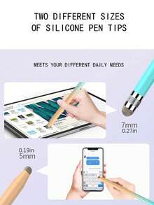 1/4pcs Stylus, Suitable For Tablets, Universal Capacitive Stylus Tip, Compatible With Most Mainstream Apple/Android Phones And Tablets. A Single Pack Makes A Perfect Birthday/Easter/Gift For Your Boyfriend/Girlfriend. Suitable For Ipad, Universal Stylus With Fiber Optic Tip, Compatible With Iphone/ Ipad Pro/Ipad Mini/ Ipad Air/Android/Microsoft/Surface And Other Fully Capacitive Touchscreen Devices. - Multicolor - View 5