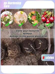 6pcs/12pcs/18pcsReusable Plant Rooting Device, Air Layering Pods, Plant Rooting Grow Box, High Pressure Propagation Ball Grafting Device Botany Root Controller Garden Plant Rooter Box, (Black/White), 2inch - Multicolor - View 7