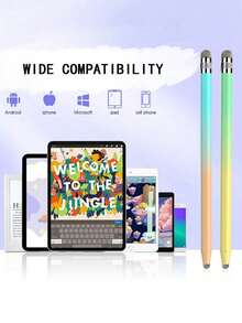 1/4pcs Stylus, Suitable For Tablets, Universal Capacitive Stylus Tip, Compatible With Most Mainstream Apple/Android Phones And Tablets. A Single Pack Makes A Perfect Birthday/Easter/Gift For Your Boyfriend/Girlfriend. Suitable For Ipad, Universal Stylus With Fiber Optic Tip, Compatible With Iphone/ Ipad Pro/Ipad Mini/ Ipad Air/Android/Microsoft/Surface And Other Fully Capacitive Touchscreen Devices. - Multicolor - View 6
