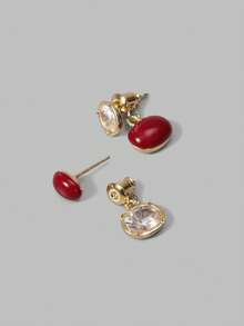 Ontre Light Luxury Earrings - Multicolor - View 4