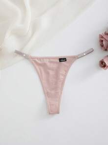 Snug Zone 5件套多色舒适女士内衣套装，奢华蕾丝边无缝丁字裤 - 彩色 - 查看 5