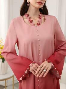 Al Najma Đầm họa tiết bong bóng chuyển màu thanh lịch, thời trang nữ, mùa xuân/hè. - Nhiều màu - Xem 9