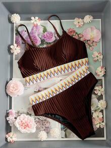 Swim Vcay Bộ bikini nữ - màu nâu - Xem 5