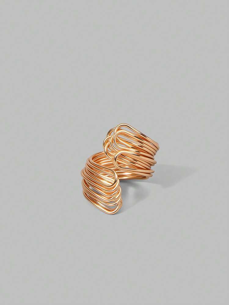 18k Gold-Plated Wrapped Wire Minimalist Ring