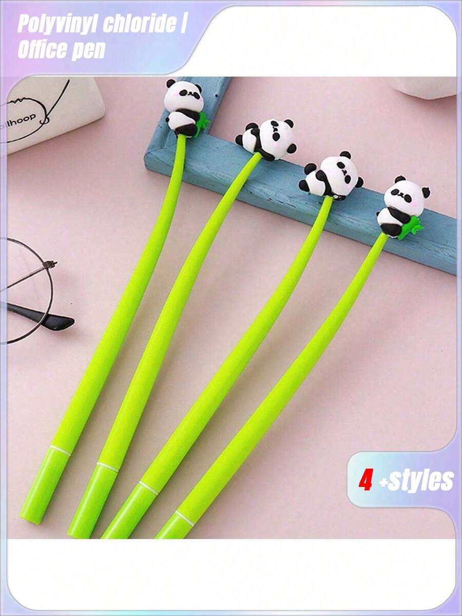 Quà tặng tiệc, Quà tặng trở lại trường, Bút gel hình gấu trúc dễ thương, Văn phòng phẩm sáng tạo, Bút keo mềm cho học sinh, Bút ký văn phòng giá trị cao - Nhiều màu - Xem 1