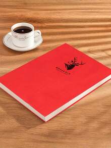 Deer Head Design A4 Large Notebook 100 Sheets 200 Pages Premium Eye Protection Paper Durable Soft Cover Ergonomic Writing Pad For Business University Office Note Taking Journal Planner Study Supplies Stationery Gift - A4 - View 13