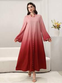 Al Najma Đầm họa tiết bong bóng chuyển màu thanh lịch, thời trang nữ, mùa xuân/hè. - Nhiều màu - Xem 10