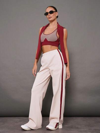 Activina 女士撞色休闲运动裤