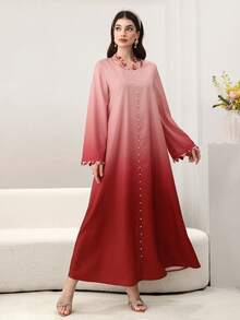 Al Najma Đầm họa tiết bong bóng chuyển màu thanh lịch, thời trang nữ, mùa xuân/hè. - Nhiều màu - Xem 7