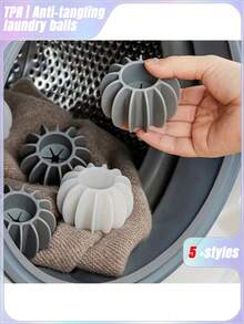 SHEIN 10pcs Laundry Ball Decontamination Anti- Washing Machine Dedicated To Prevent Clothes From Tangling Cleaning Magic Laundry Ball - Multicolor - Color Random - View 1