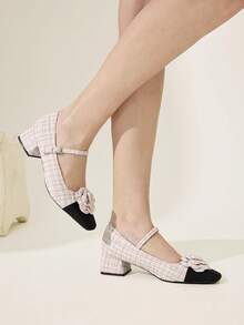 CUCCOO CHICEST Damen 3D Blumen Dekor Schnallen Design Alltagstaugliche Mode High Heels - Pink - Übersicht 2