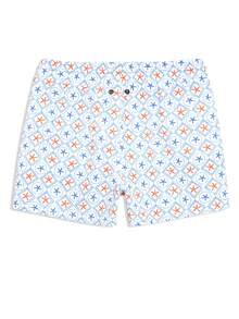 STEELVANCE Men's Summer Vacation All-Over Print Drawstring Waist Slant Pocket Breathable Beach Shorts Starfish Swim Trunks Blue Orange Swim Trunks Men Swim Trunks - Multicolor - View 5