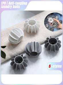 SHEIN 10pcs Laundry Ball Decontamination Anti- Washing Machine Dedicated To Prevent Clothes From Tangling Cleaning Magic Laundry Ball - Multicolor - Color Random - View 3