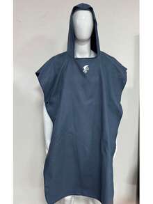 春秋季简约欧式长袖睡袍/和服，条纹长款家居服，轻薄纯色，春秋季新款，舒适V领长袖带口袋，女士休闲睡袍 - 彩色 - 查看 9