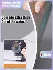 10pcs 0.9㎡ Black Faux Ceramic Tile & Marble Contact Paper Waterproof Self-Adhesive Wall Stickers For Wall Renovation, Decor, Moisture-Proof, Aluminum-Plastic Board Valentine's Day, Valentines Wedding, Birthday - Multicolor - View 9