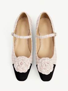 CUCCOO CHICEST Damen 3D Blumen Dekor Schnallen Design Alltagstaugliche Mode High Heels - Pink - Übersicht 6