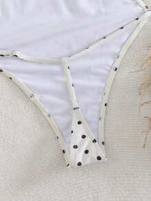 Swim Vcay 女士性感波点印花露背连体泳衣，海滩度假，春夏款 - 彩色 - 查看 7