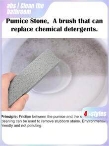 17-Piece Pumice Toilet Brush Set (With Handle) - Bathroom Cleaning Stone For Removing Limescale, Rust Stains, And Dirt From Toilets, Tiles, Sinks, And Bathtubs. Bathroom Cleaning Tool With Ergonomic Handle And Pumice Stone. Bathroom And Toilet Cleaning Brush. - Multicolor - View 4