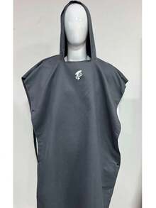 春秋季简约欧式长袖睡袍/和服，条纹长款家居服，轻薄纯色，春秋季新款，舒适V领长袖带口袋，女士休闲睡袍 - 彩色 - 查看 12