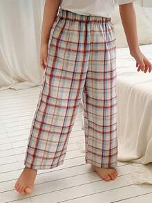 DAZY 男童格子宽松休闲舒适透气家居服 - 彩色 - 查看 7