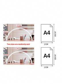 1pc White/Pink Half Moon Nail Lamp,USB Push Button Plug Desktop Lamp, For Nail Fill Lighting, Vanity, Handmade Desk, Nightstand, Monochromatic White Light - Multicolor - View 13