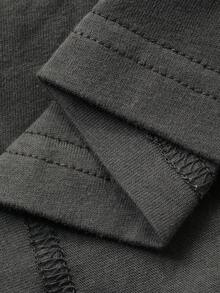 DAZY 男童宽松圆领短袖休闲家居服，夏季 - 灰色 - 查看 6