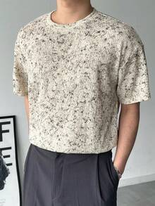 DAZY 男士纹理面料圆领T恤，夏季款 - 彩色 - 查看 4