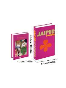 Joivida 1 件现代英文简约风格仿真书，可折叠，柔软装饰模型，房间摆件，酒店、图书馆装饰书，开放式豪华装饰仿真书，时尚仿真书装饰，设计师客厅装饰仿书摆件，女孩礼物，适用于家居客厅、办公室装饰 - 多色 - 查看 10