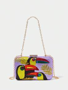 SHECARRY WOMEN EVENING BAGS - Mauve Purple - View 3